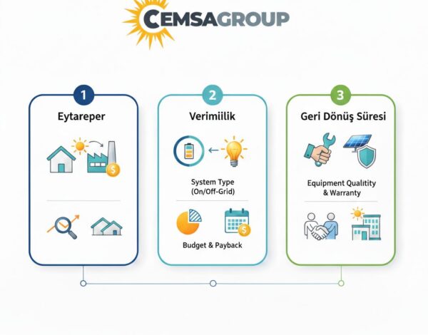 Cemsa Grup Güvencesiyle Solar Enerji Sistemleri: Doğru Sistem Nasıl Seçilir?