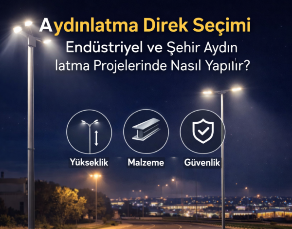 Aydınlatma Direk Seçimi: Endüstriyel ve Şehir Aydınlatma Projelerinde Nasıl Yapılır?